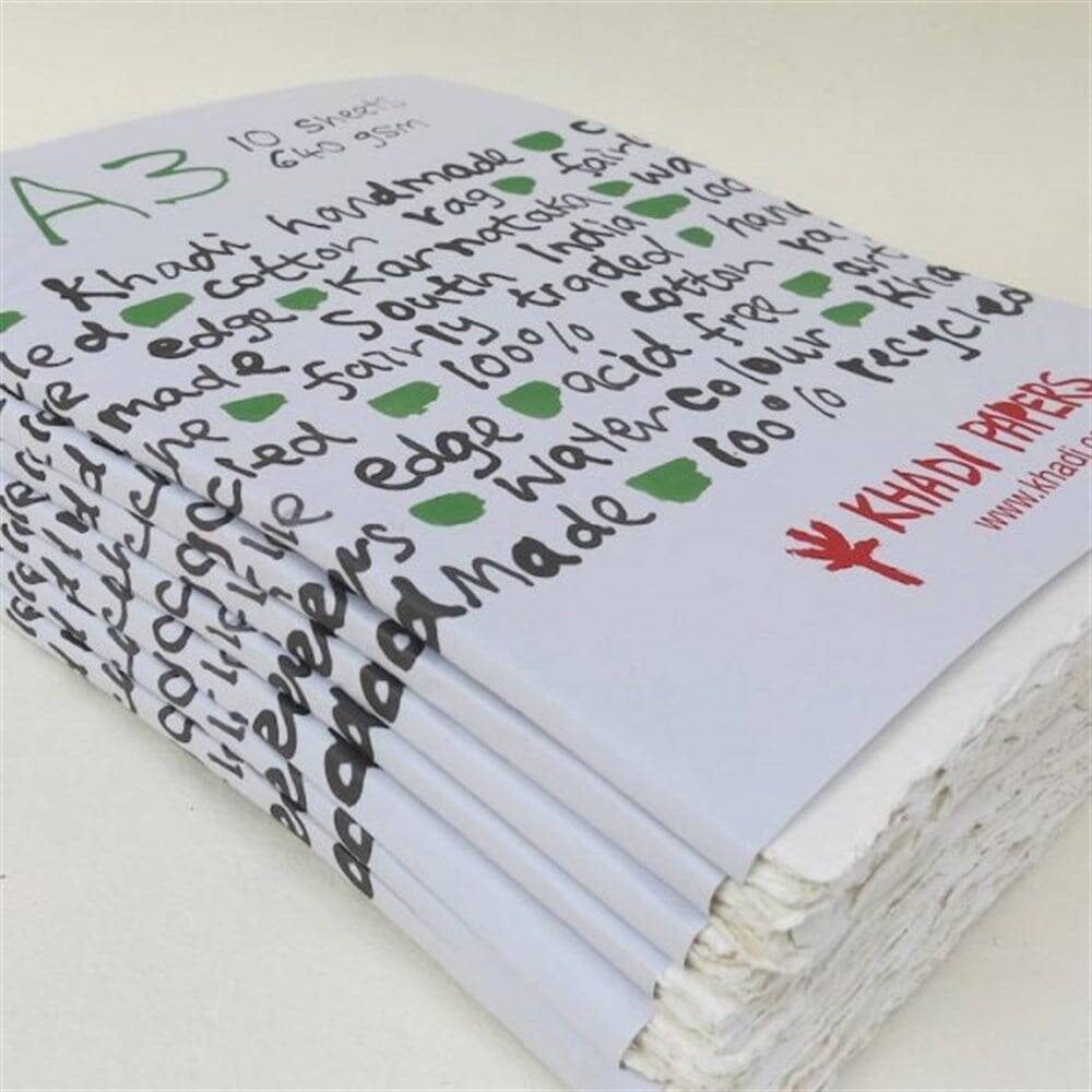 Khadi Handmade Multi-Purpose Drawing Notebook 640 gr A3 10 Sheets