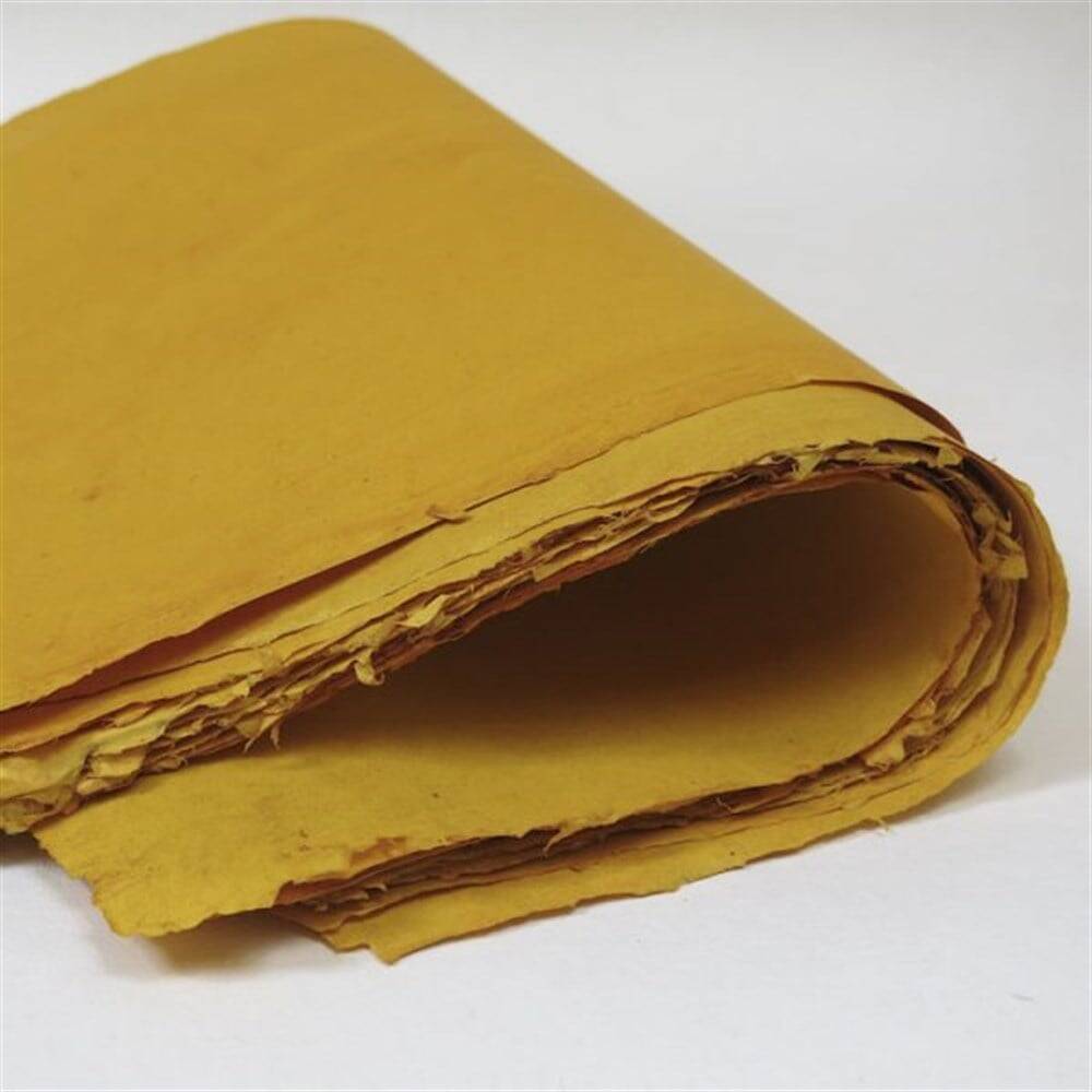 Khadi el Yapımı Kağıt 100 gsm 40x55 cm Smooth Haldi