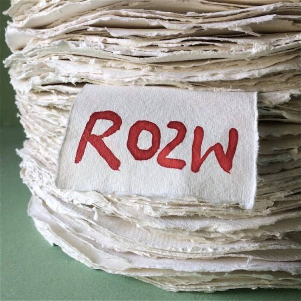 Khadi Handmade Paper 320 gsm 56 cm Rough White Round