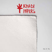 Khadi El Yapımı Kağıt 640 gsm 56x76 cm Smooth White