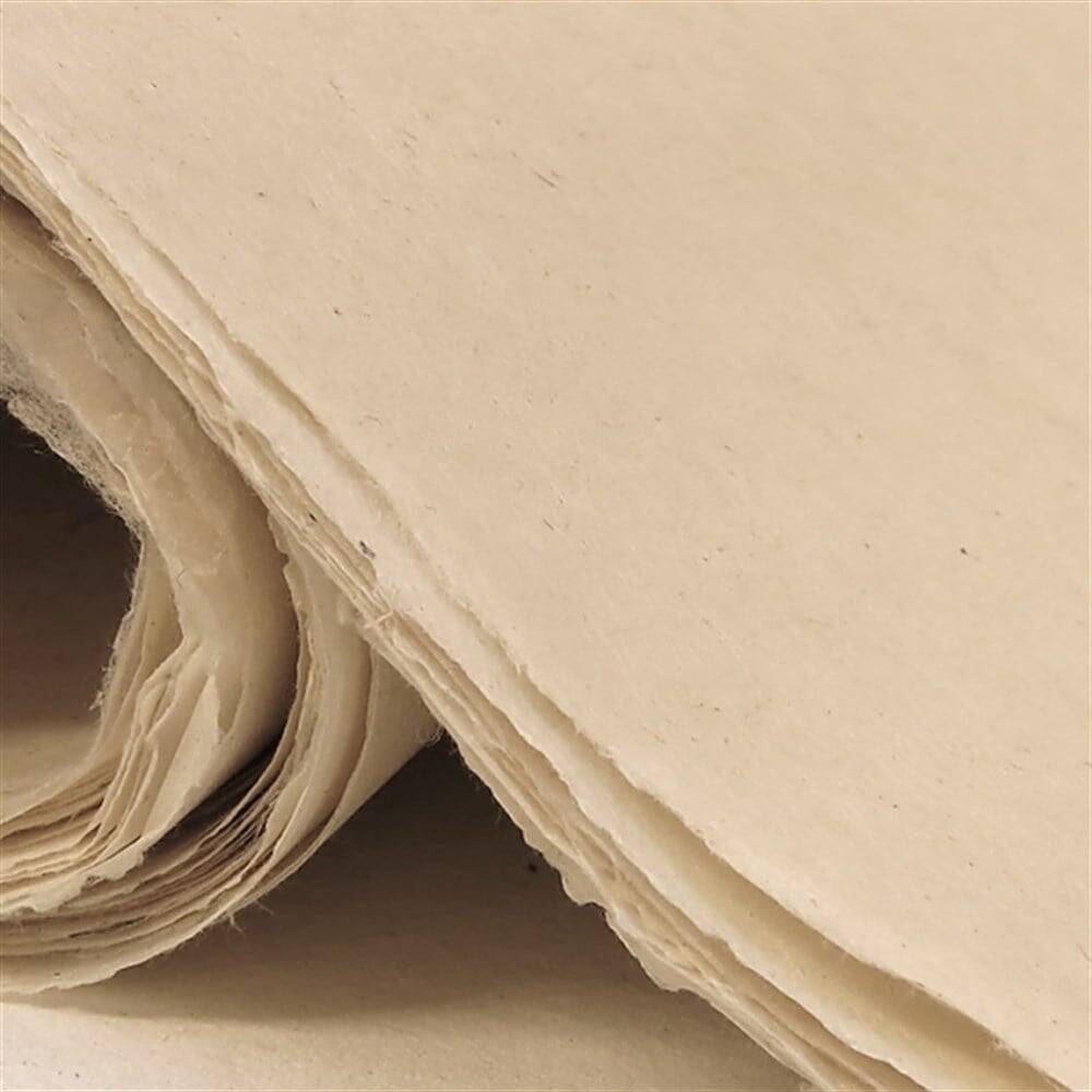 Khadi Cream Color Lokta Paper 30 gsm 50x75 cm