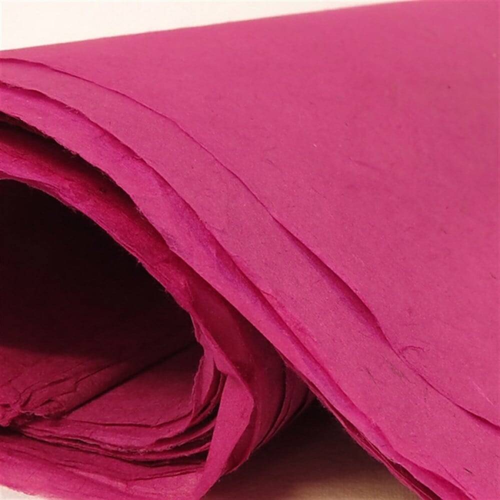 Khadi Nepal Lokta Kağıdı Fuşya 30 gsm 50x75 cm