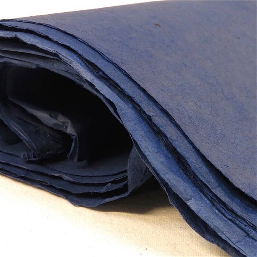 Khadi Nepal Lokta Kağıdı Mavi 30 gsm 50x75 cm