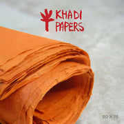 Khadi Nepal Lokta Paper Coral 30 gsm 50x75 cm