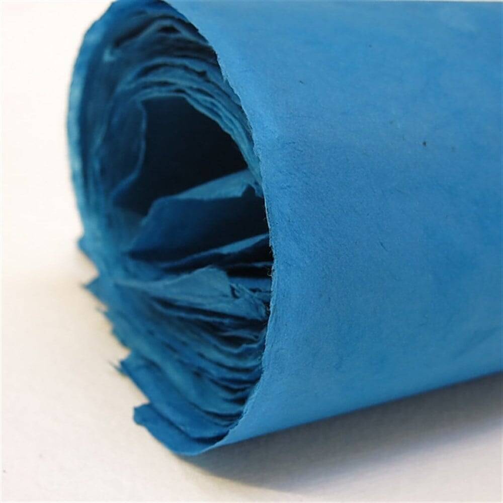 Khadi Nepal Lokta Paper Turquoise 30 gsm 50x75 cm
