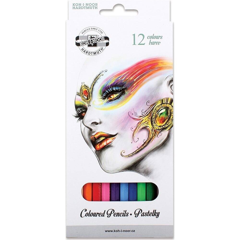 Koh-i-Noor Colored Pencil 12 Colors Long