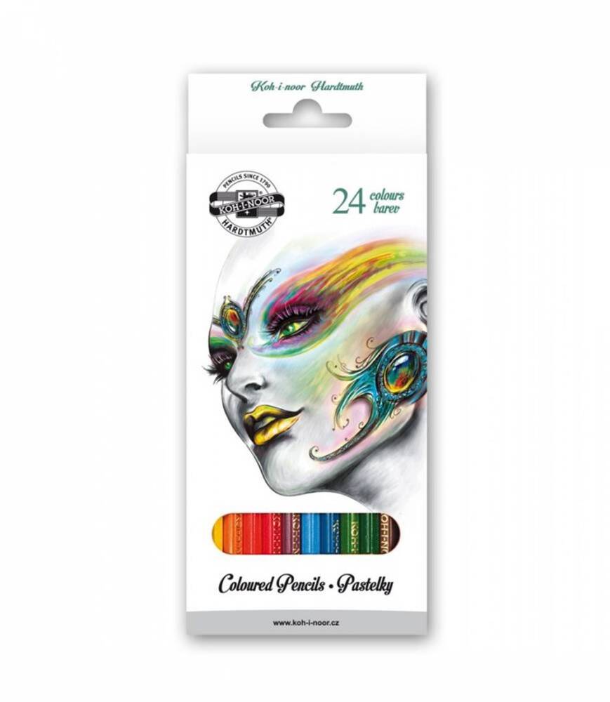 Koh-i-Noor Colored Pencil Set of 24 3554