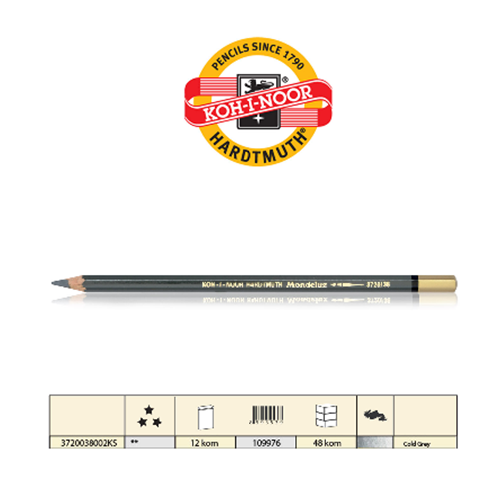 Koh-i-Noor Mondeluz Aquarell Pencil Cool Gray