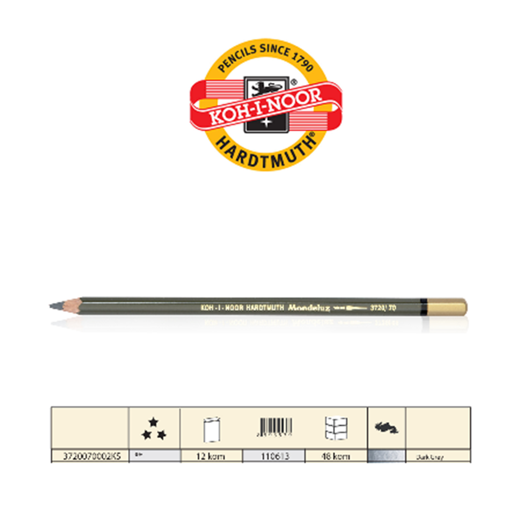 Koh-i-Noor Mondeluz Aquarell Pencil Dark Gray