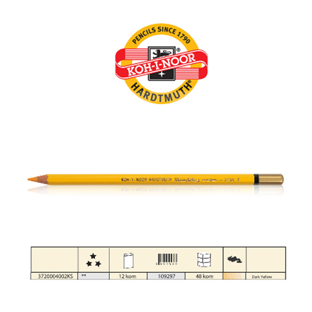 Koh-i-Noor Mondeluz Aquarell Kalem Dark Yellow