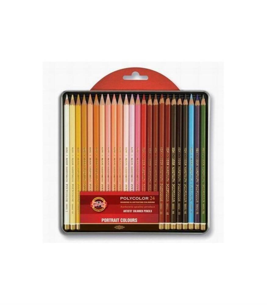 Koh-i-Noor Mondeluz Aquarell Watercolor Pencil Set of 24 Portrait 3724