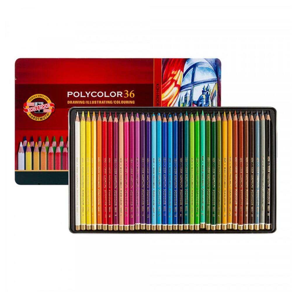 Koh-i Noor Mondeluz Water-Soluble Pencils 36-Pack N:3726