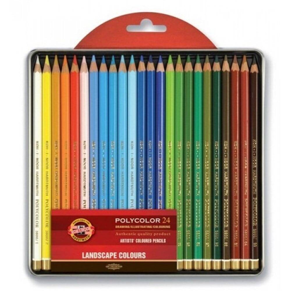 Koh-i Noor Polycolor Artist Kuruboya Kalem Seti 24 Landscape 3824