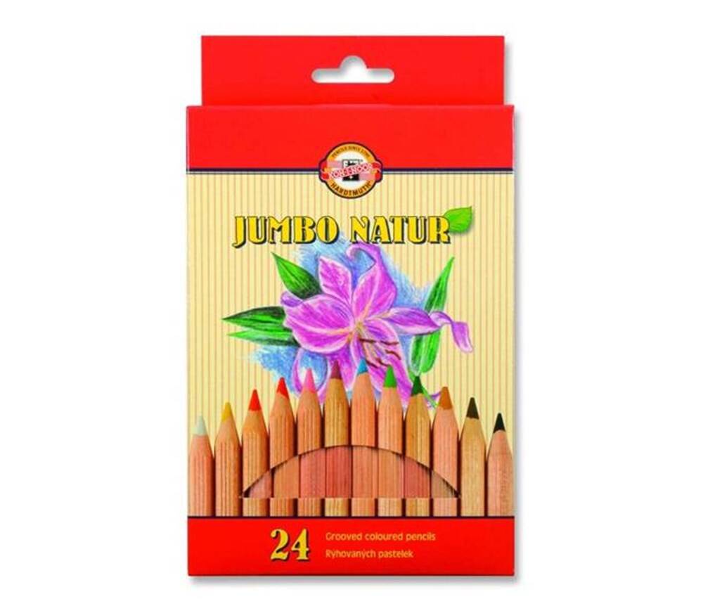 Koh-i Noor Set of Jumbo Colored Pencils 24-pack 2174 N
