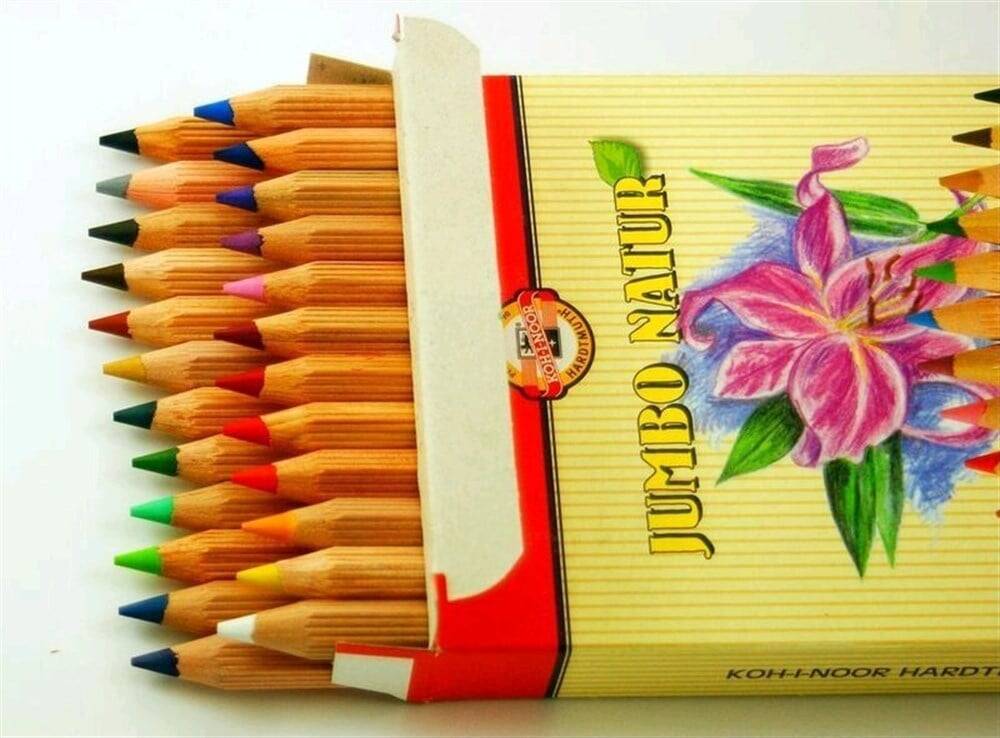 Koh-i Noor Set of Jumbo Colored Pencils 24-pack 2174 N