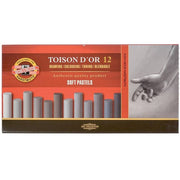 Koh-i Noor Toıson D'or Brown tone Soft Pastel Set of 12 8522