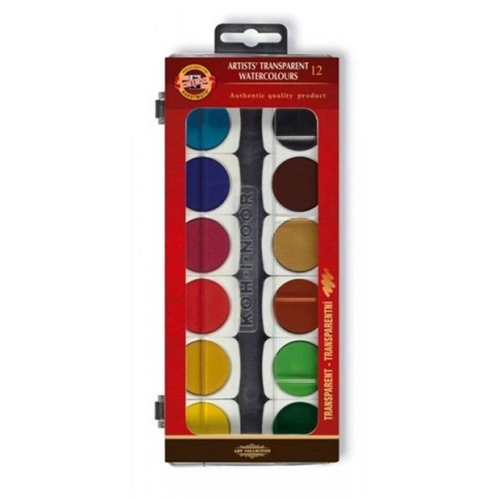 Koh-i Noor Transparent Watercolor Set of 12