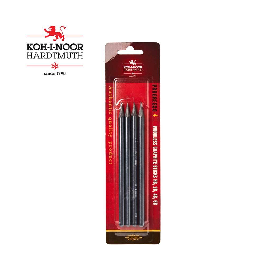Kohinoor Set Of Woodless Graphite Pencils 8914 4'lü set