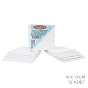Kompozit Pres Tuval 10 x 10 cm 12'li Set