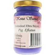 Koza Ezilmiş Ebru Boyası 105 ml Pigment Eflatun