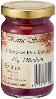Koza Ezilmiş Ebru Boyası 105 ml Pigment Mürdüm