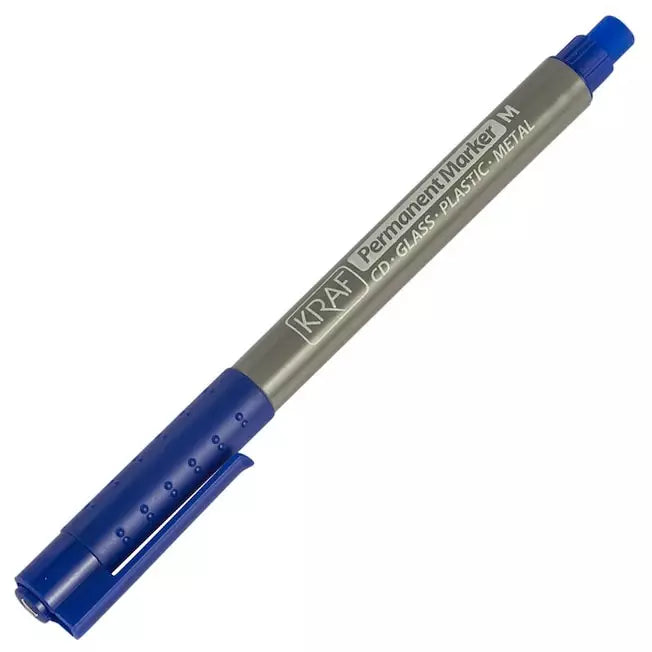 Kraft Acetate Pen with Eraser (M) Blue