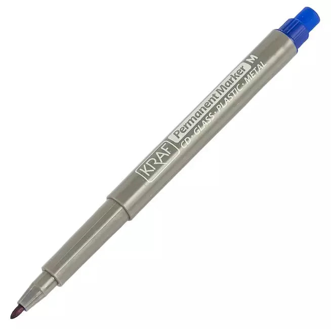 Kraft Acetate Pen with Eraser (M) Blue