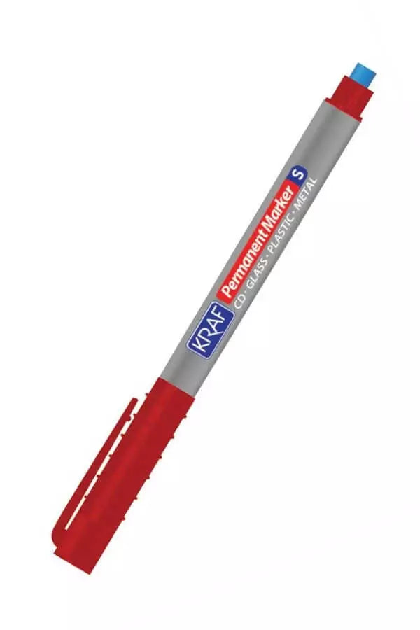 Kraft Acetate Pen with Eraser (S) Red