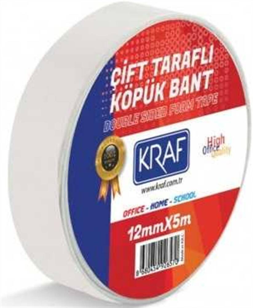 Kraf Double Sided Foam Tape 12mmx5m