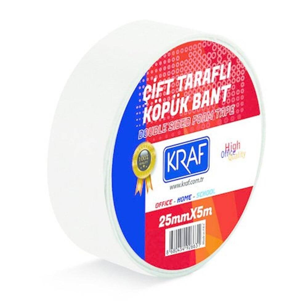 Kraf Double Sided Foam Tape 25mmx5m