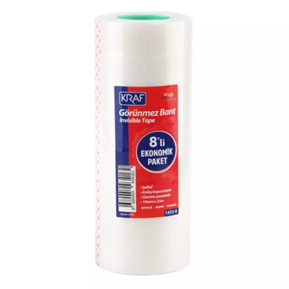 Kraft Invisible Tape 19x33 mm. 8-pack