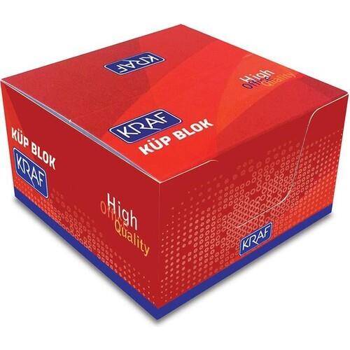 Kraft Cube Block White 8x8 cm 115 g
