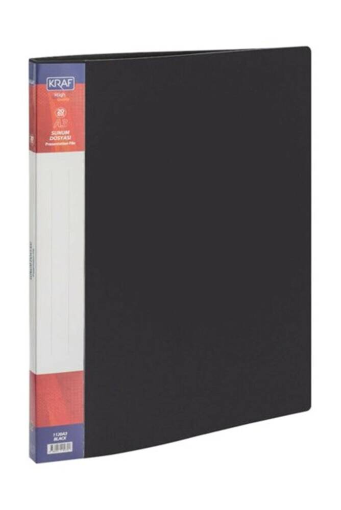 Kraft Presentation File A3 20-Piece Black