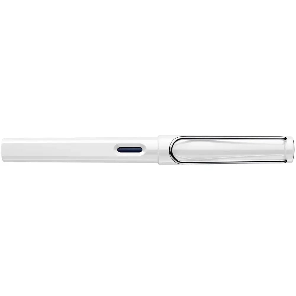 Lamy Safari Fountain Pen Metal Clip M Nib White