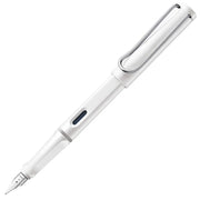 Lamy Safari Fountain Pen Metal Clip M Nib White