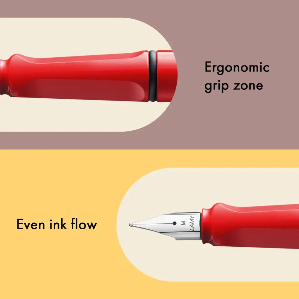 Lamy Safari Dolma Kalem Metal Klips M Uç Kırmızı