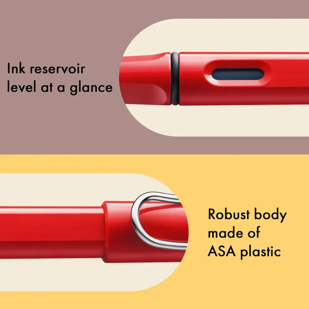 Lamy Safari Dolma Kalem Metal Klips M Uç Kırmızı
