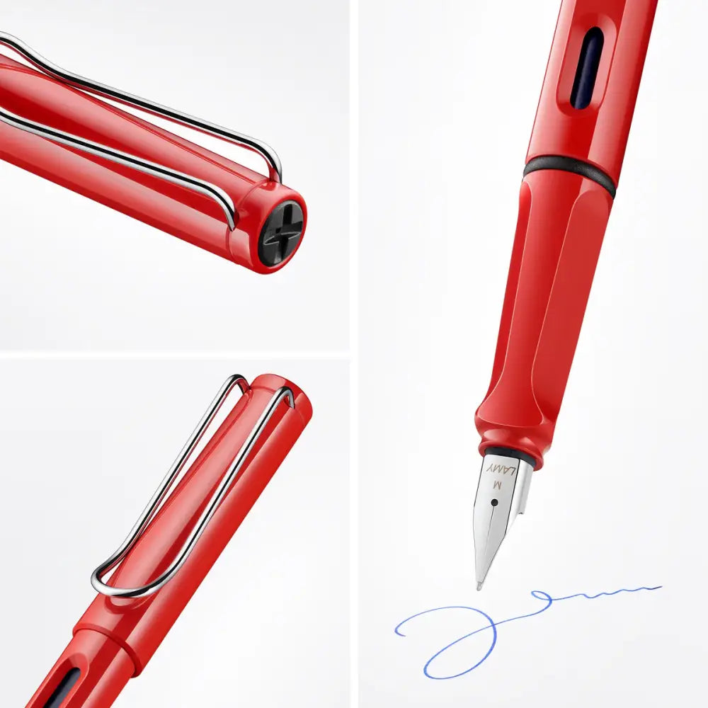 Lamy Safari Dolma Kalem Metal Klips M Uç Kırmızı