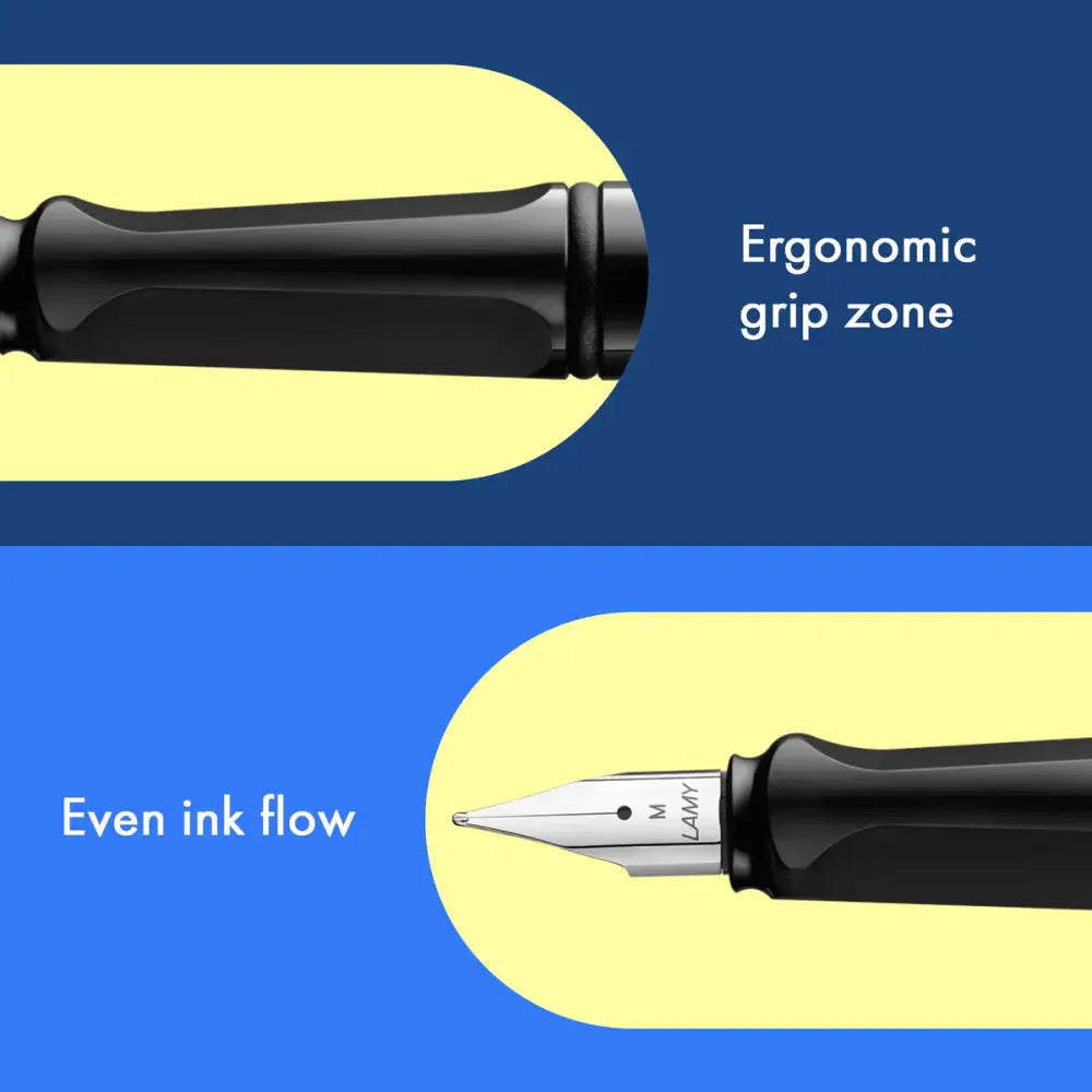Lamy Safari Dolma Kalem Metal Klips M Uç Siyah