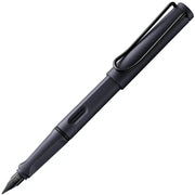 Lamy Safari Fountain Pen Metal Clip M Nib Steel Black