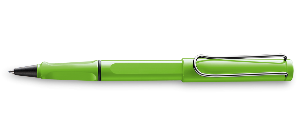 Lamy Safari Rollerball Pen Metal Clip Green