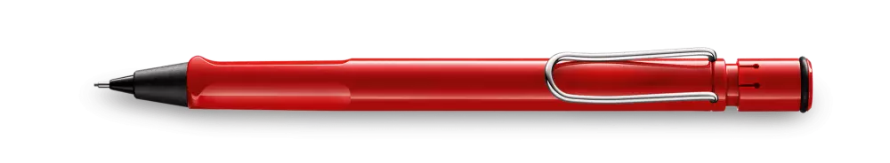 Lamy Safari Mechanical Pencil 0.5 mm Metal Clip Red