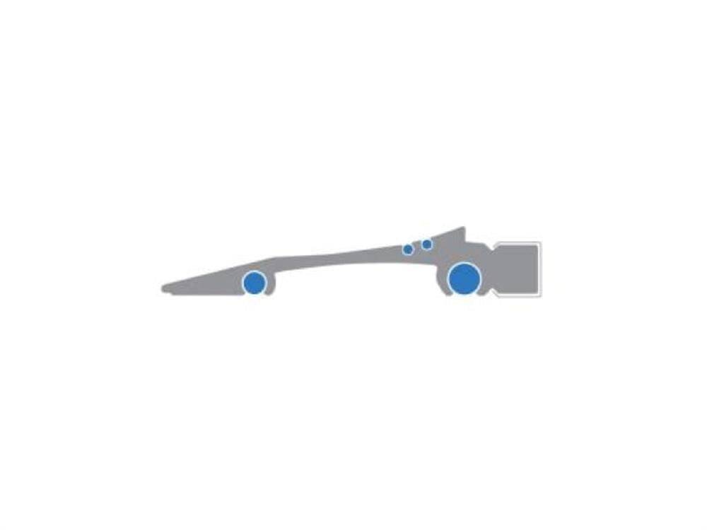 Leniar Non-Slip Ruler Aluminum 50 Cm