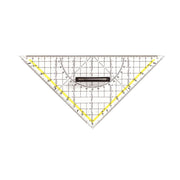 Leniar Plastic Geo-Square 25 cm with Removable Grip