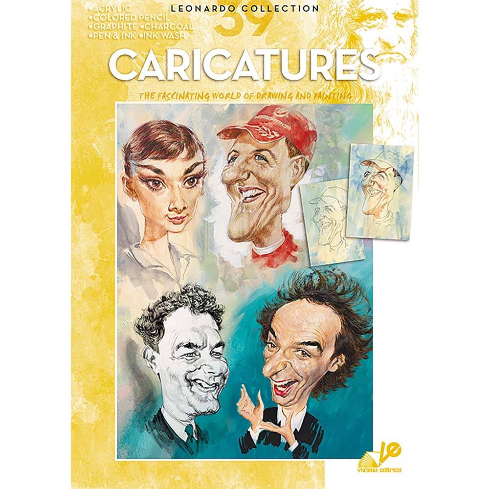 Leonardo Collection Drawing Book Caricatures N: 39 Cartoons N: 39