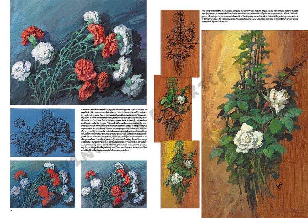 Leonardo Collection Drawing Book Flowers N: 21 Flowers N: 21