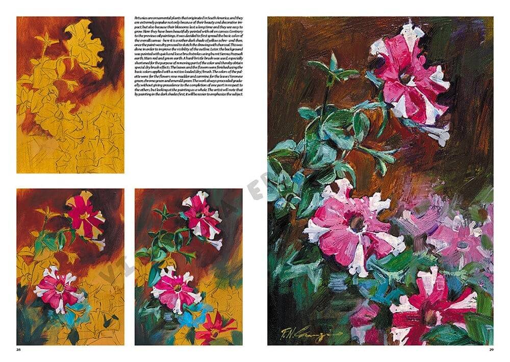 Leonardo Collection Drawing Book Flowers N: 23 Flowers N: 23