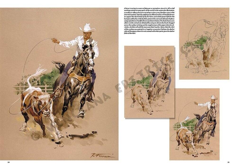 Leonardo Collection Desen Kitabı Horses And Riders N: 11 Atlar ve Jokeyler N: 11
