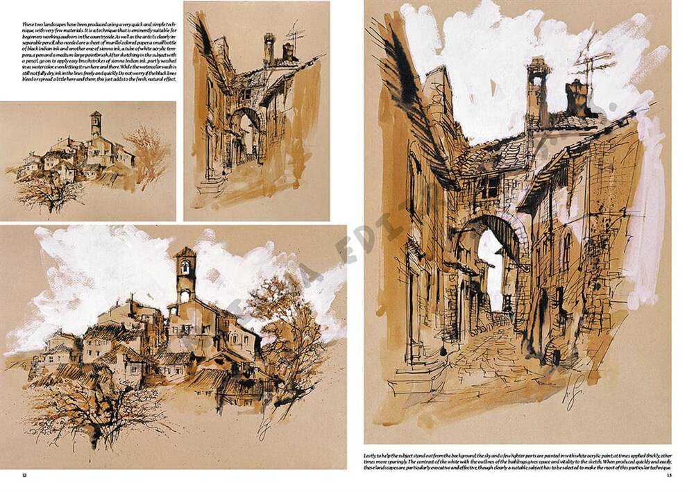 Leonardo Collection Drawing Book Landsapes N: 15 Landscapes N: 15
