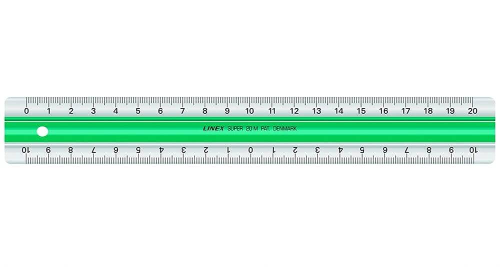 Linex Non-Slip Ruler 20 Cm